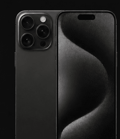 iPhone 15 Pro in Titan Schwarz